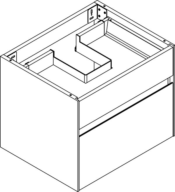 Meuble sous lavabo Alterna elena S Blanc premium image number 0