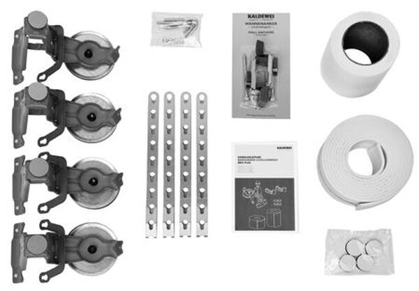 Schallschutz-Set Kaldewei BWS PLUS für Stahlbadewannen 2 Wannenanker 1 Fussgestell 5037 image number 0