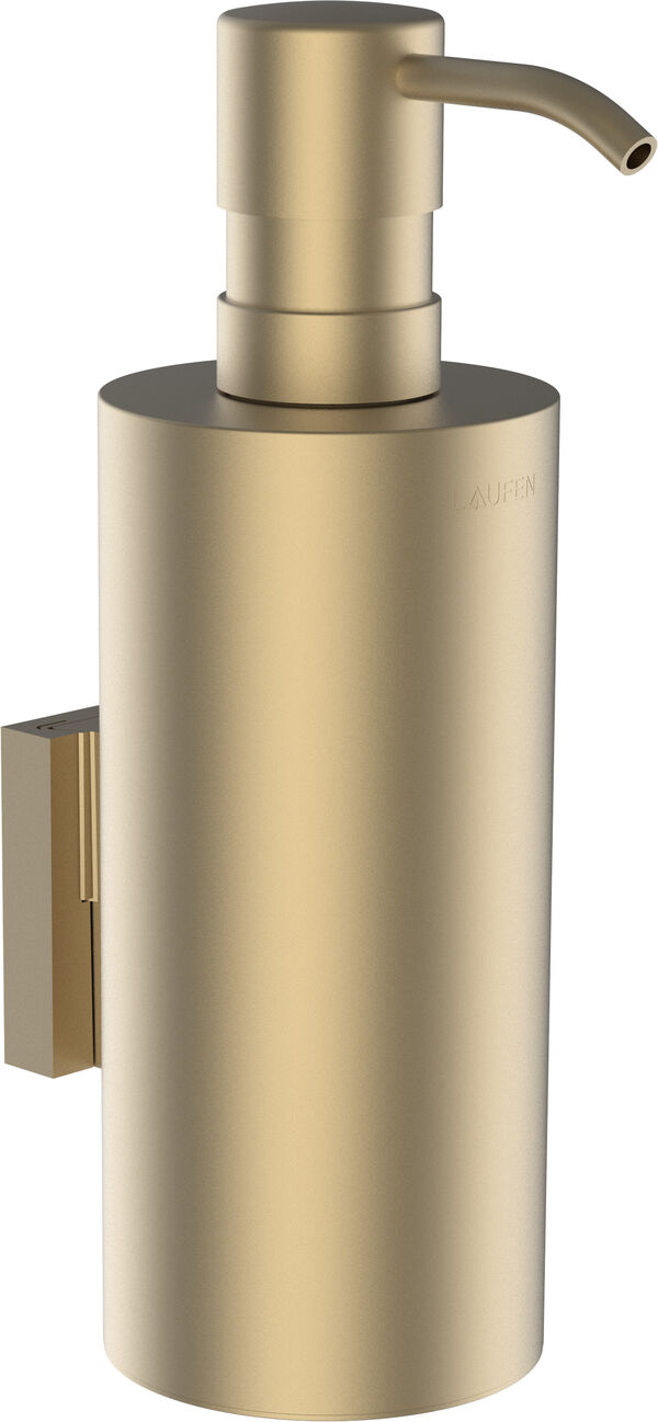Distributeur de savon Laufen Niara Or&nbsp;mat&nbsp;pale&nbsp;PVD image number 0