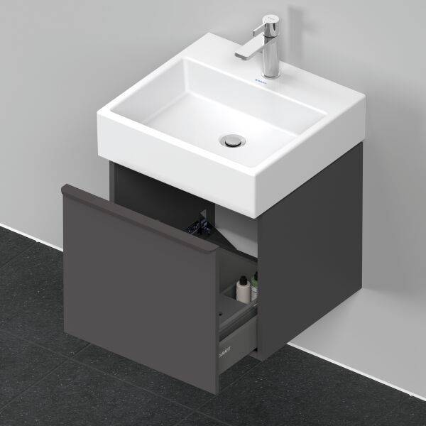 Meuble sous-lavabo Duravit D-Neo graphite mat image number 3