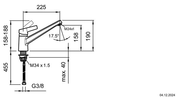 Sp&uuml;ltischmischer Laufen Swap Chromeline image number 1