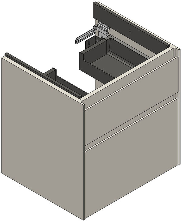 Meuble sous-lavabo Alterna meda S Pebble grey image number 0