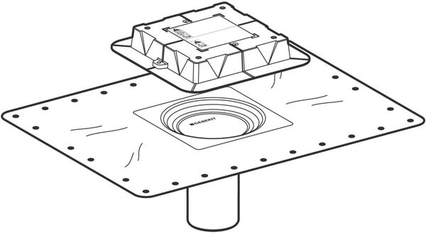 Bride, pour grilles-siphons Geberit image number 0