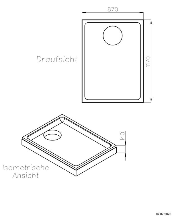 Support de receveur de douche Alterna loa image number 1