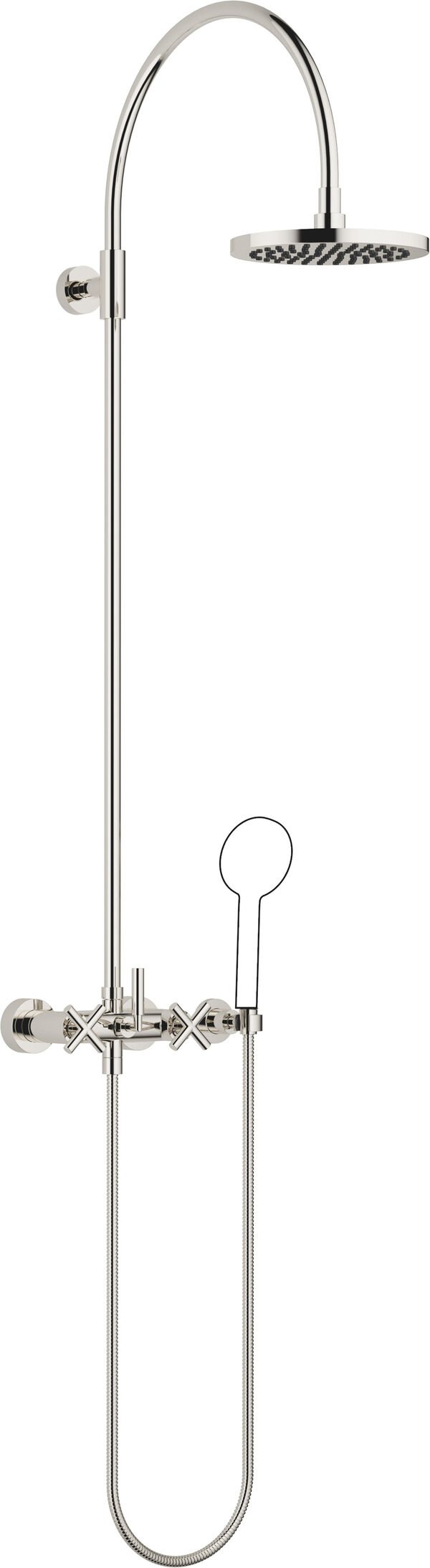 Shower Pipe Dornbracht con Batteria da doccia, distanza 135 - 165 mm, s 420 mm, altezza 1170 mm, image number 0