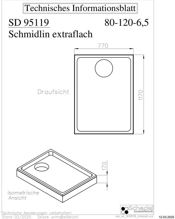 Duschenwannenträger Schedel image number 1