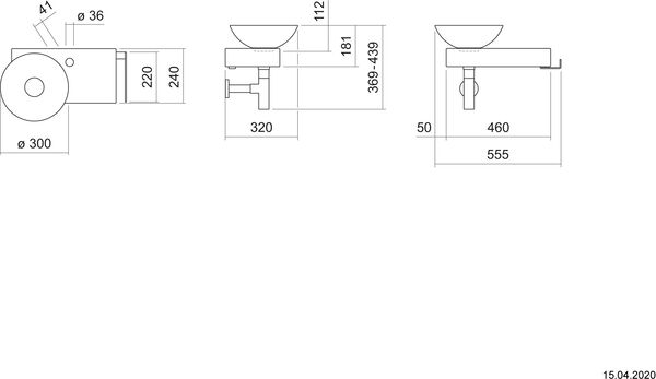 Combinaison de lavabo Alape Piccolo Novo nordic mat image number 1