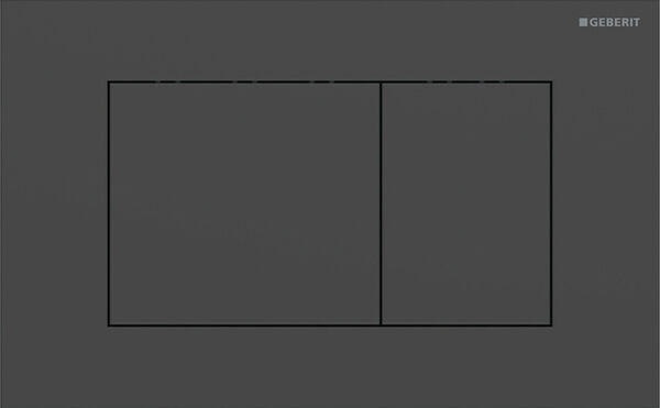 Placca di comando Geberit Sigma40 square, comando per risciaquo parziale o completo dal davanti, image number 0