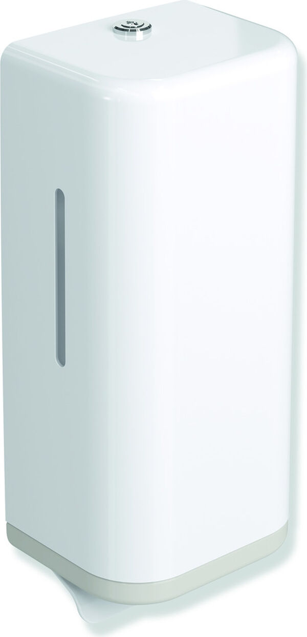 Seifenspender Hewi 477 Signalweiss Rahmenelement Lichtgrau image number 0