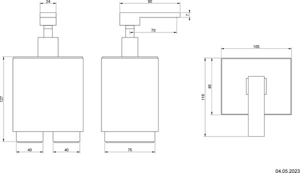 Seifenspender Gessi Rettangolo Finox image number 1