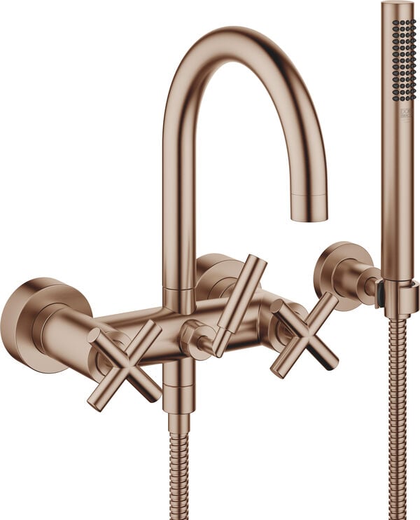 Batteria da bagno Dornbracht Tara. &frac12;, con impugnature a croce, distanza 135 - 165 mm, s 240 mm, image number 0