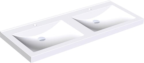 Lavabo doppio KWC Quadro Bianco
