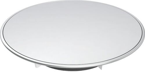 Recouvrement de l'&eacute;vacuation Geberit Split Blanc mat Anneau design: chrom&eacute; mat