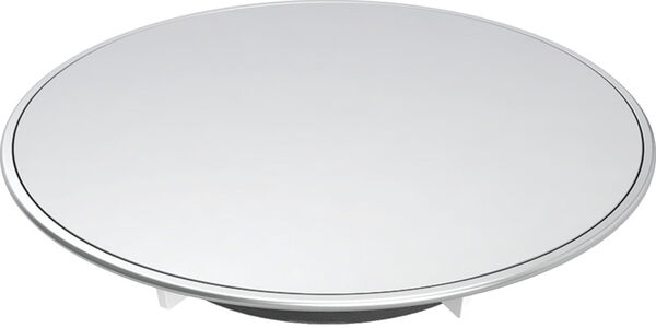 Recouvrement de l'&eacute;vacuation Geberit Split Blanc mat Anneau design: chrom&eacute; mat image number 0