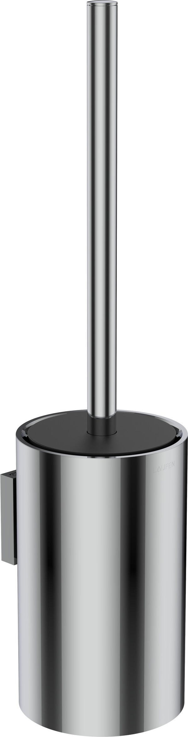 Portaspazzola Laufen Niara, modello a parete, inserto in plastica nero image number 0