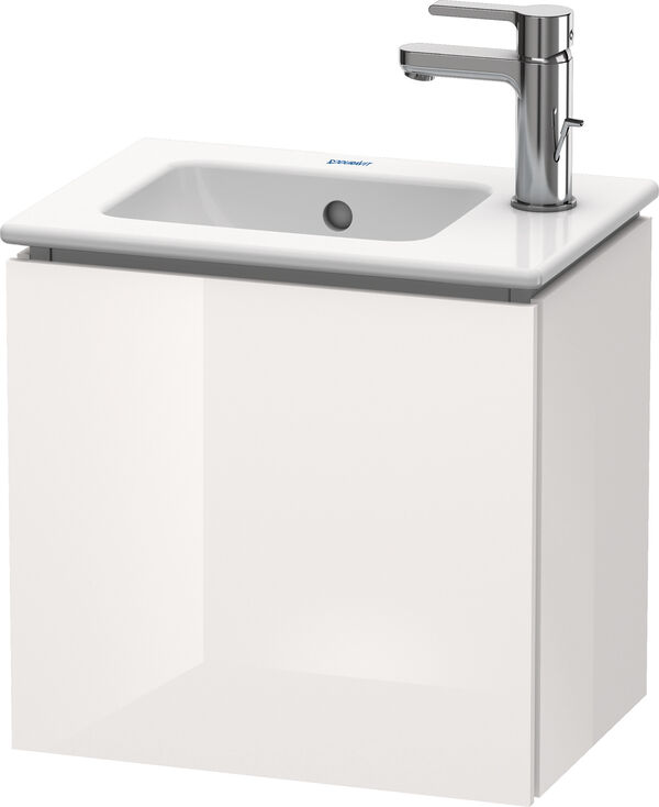 Meuble sous-lavabo L-Cube Blanc brillant image number 0