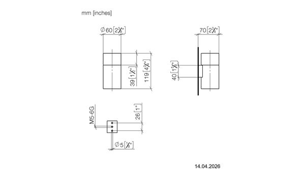 Glashalter Dornbracht Meta Platin image number 1