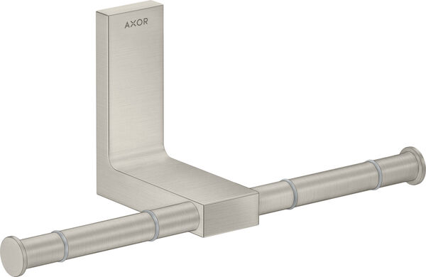 Porte-papier double Axor Universal Rectangular Couleur acier inoxydable image number 0
