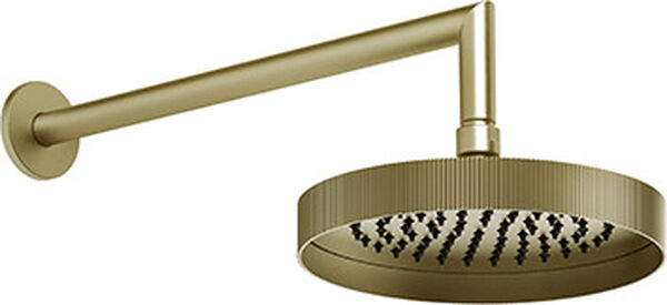 Soffione ad effetto pioggia Gessi Ingranaggio &frac12;", con fissaggio murale, profondit&agrave; 342 mm, &Oslash; 218 image number 0