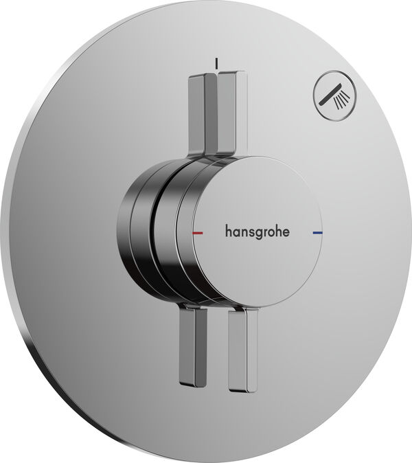 Duschsystem Hansgrohe Duo Turn S, Abdeckplatte, &Oslash; 155 mm, nachtr&auml;glich um +/- 3&deg; ausrichtbar, 1 image number 0
