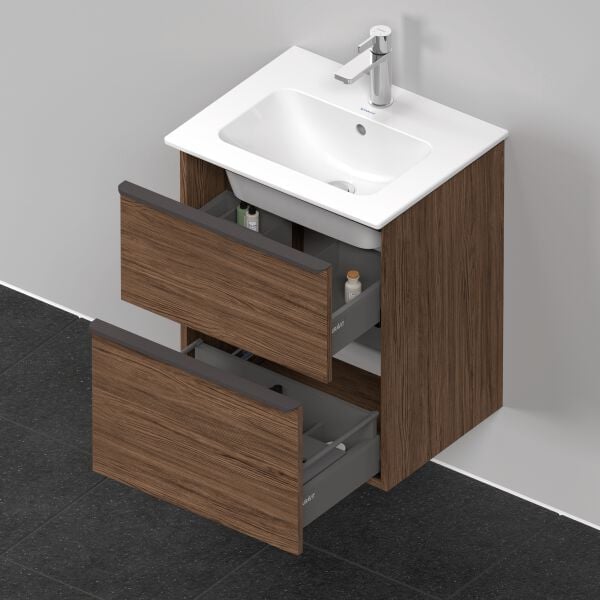 Meuble sous-lavabo Duravit D-Neo noyer foncé image number 3