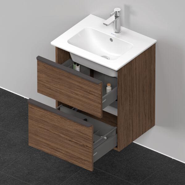 Meuble sous-lavabo Duravit D-Neo noyer foncé image number 3