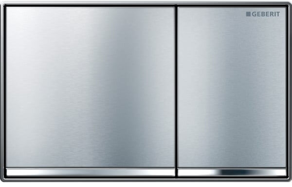 Betätigungsplatte Geberit Omega60 square edelstahloptik image number 0