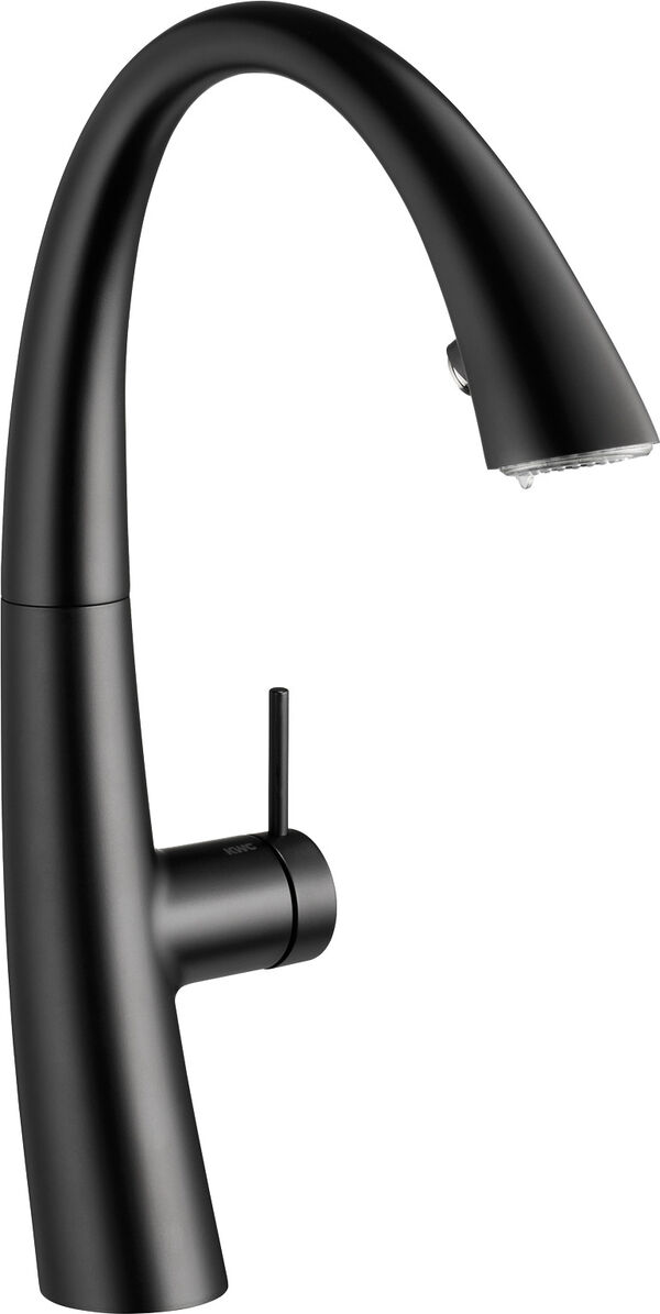 Spültischmischer KWC Zoe Luminaqua LED schwarz matt image number 0