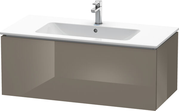 Meuble sous-lavabo L-Cube Flannel grey brillant image number 0