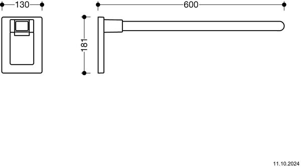 Klappgriff Hewi System 100 / 800 verchromt image number 1