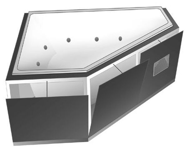 &Eacute;l&eacute;ment de pose pour baignoires Gabag Whirlbox image number 0