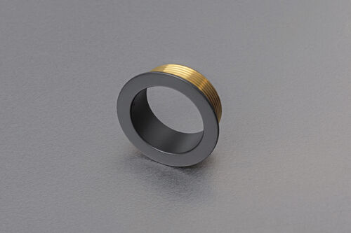 &Uuml;berlaufrosette Schmidlin Schwarz matt