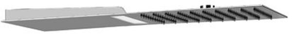 Regenbrause Gessi Tremillimetri ½" für Wandmontage 550 x 195 mm, eckig image number 0