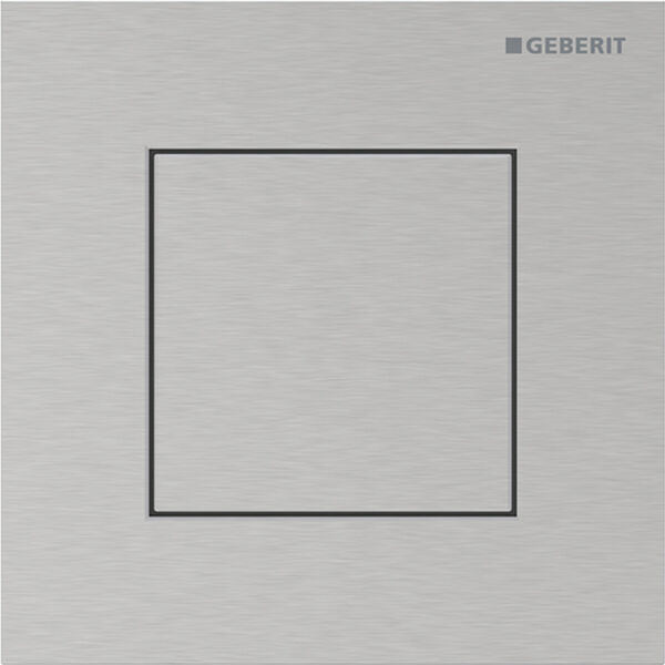 Commande urinoir Geberit HyTouch Typ40 square Acier inoxydable bross&eacute; Rev&ecirc;tement easy-to-clean image number 0