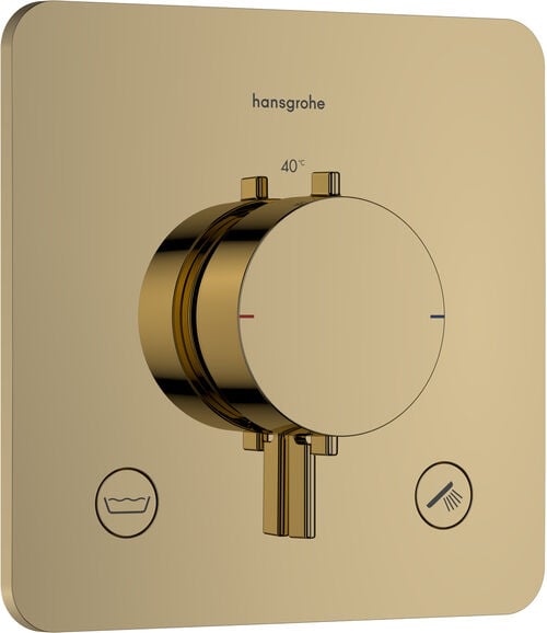 Duschsystem Hansgrohe Ecostat Comfort Q Polished gold optic