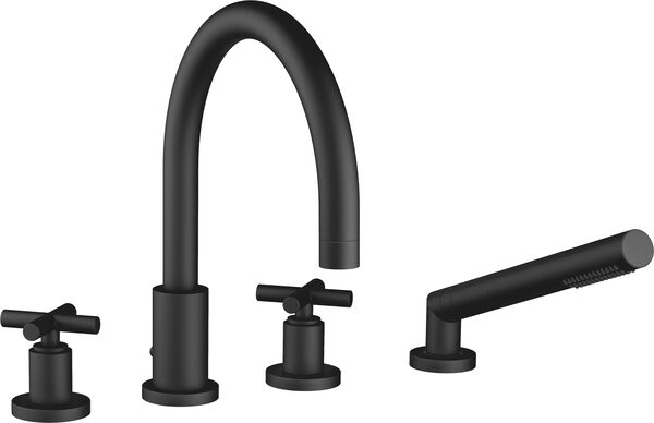 Batteria di riempimento Dornbracht Tara. 4-fori, con impugnature a croce, bocca, s 220 mm, image number 0