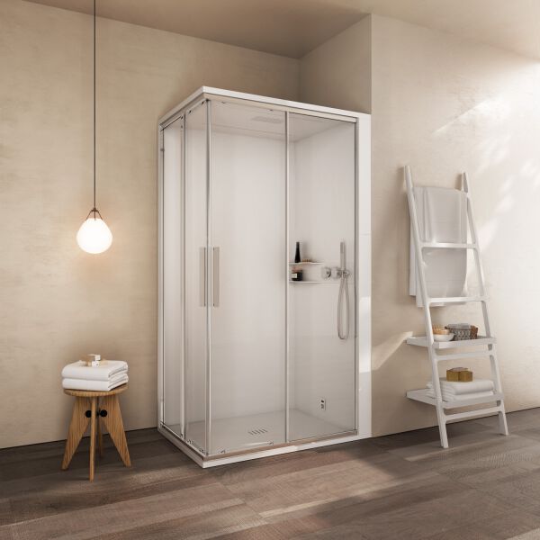 Douche &agrave; vapeur Ronal Skyfall Shower Argent brillant image number 1