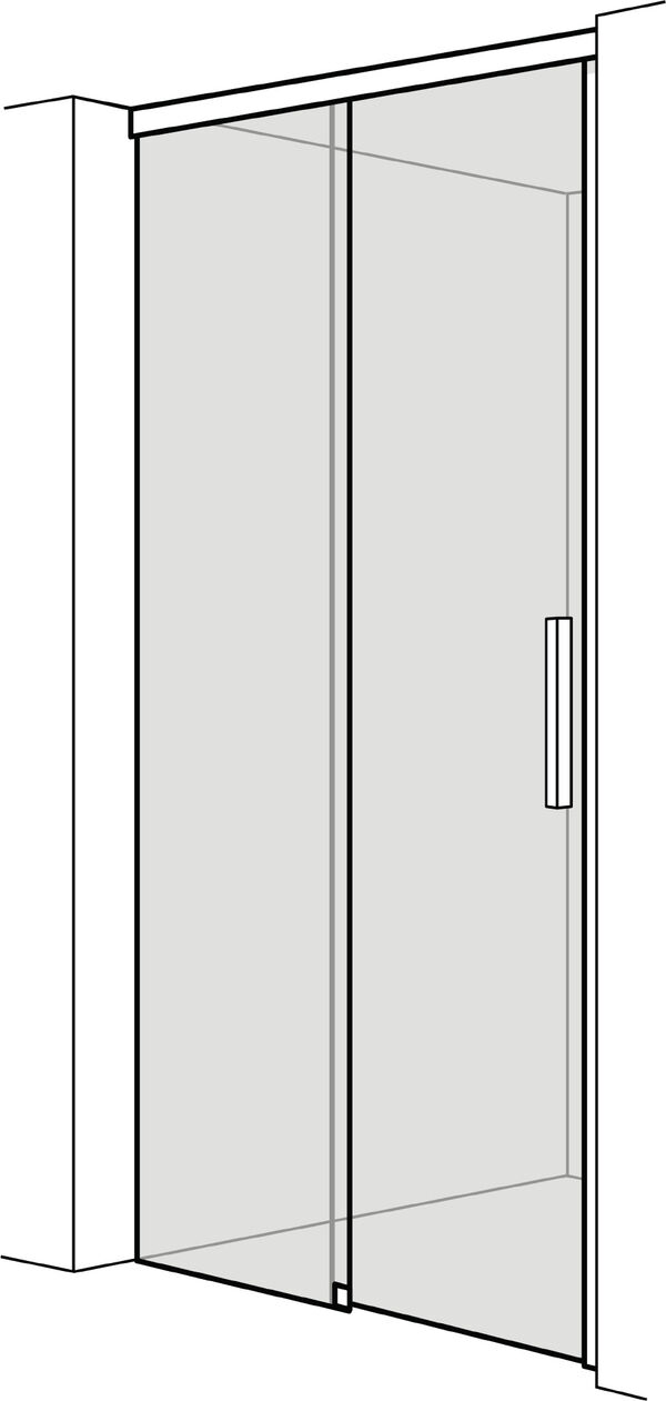 Porta scorrevole Alterna liva, battente a sinistra, larghezza fino a 140 cm, senza profilo murale, image number 0