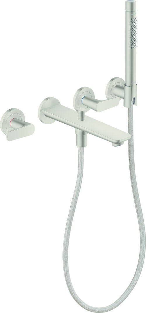 Miscelatore da bagno-set di montaggio finale Citterio C, 3 fori Colore acciaio inossidabile Standard