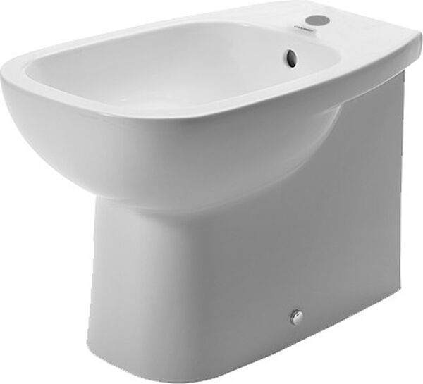 Bidet a pavimento Duravit D-Code, con foro per rubinetteria con troppopieno image number 0