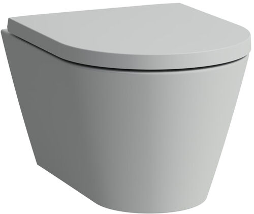 Cuvette murale Laufen Kartell Compact rimless gris mat