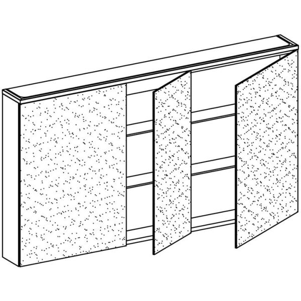 Spiegelschrank Alterna enea LED plus monument grey Lichtfarbe stufenlos verstellbar 2700-6500 K image number 1