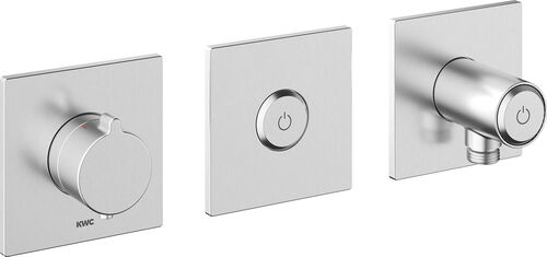 Miscelatore da bagno-set di montaggio finale KWC Homebox Acciaio inossidabile spazzolato