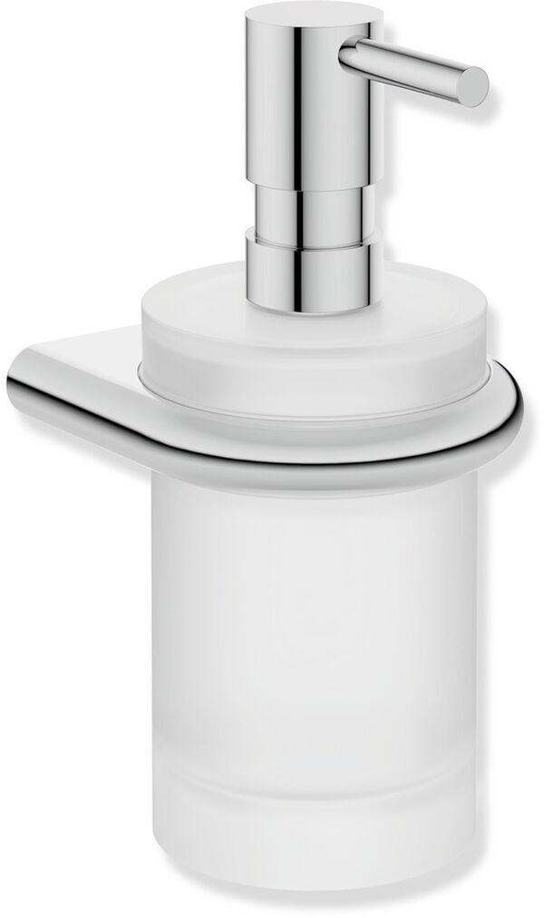 Distributore di sapone o disinfettante Hewi System 480, in acciaio inossidabile, 200 ml, bicchiere image number 0