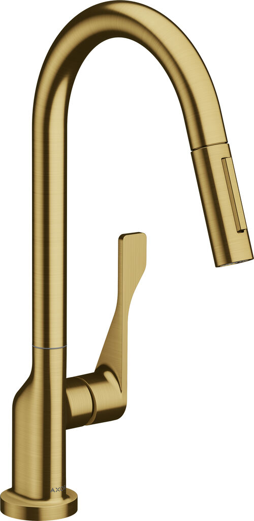 Miscelatore monocomando per lavello Axor Citterio Brushed gold optic