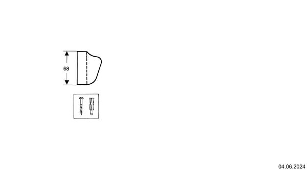 Support Hansgrohe chromé image number 1