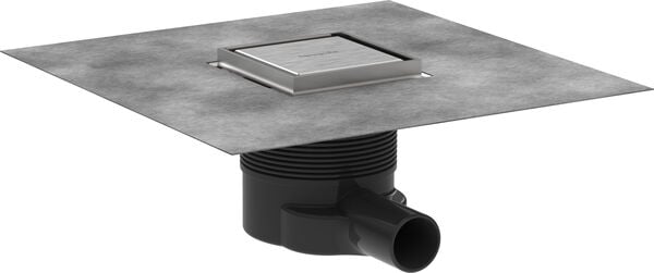 Hansgrohe Raindrain Brilliance, 10 x 10 cm, punto di scarico, piastrellabile sul retro, composto image number 0