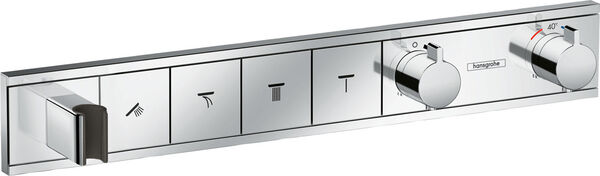 Sistema da doccia Hansgrohe Rain Select, modulo per termostato &frac34;", 598 x 90 mm, per 4 di utenze, image number 0