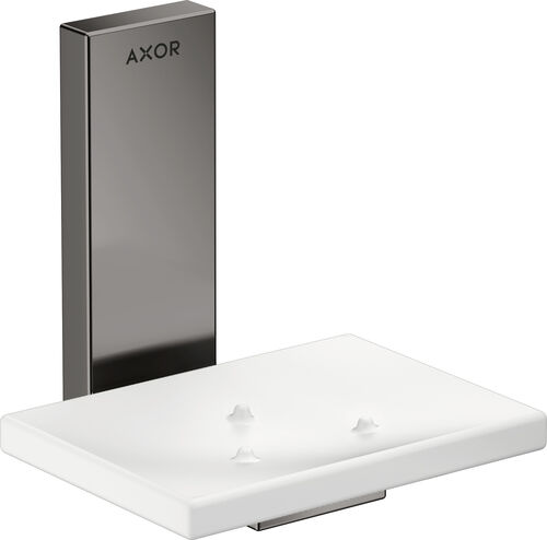 Portasapone Axor Universal Rectangular polished black chrom