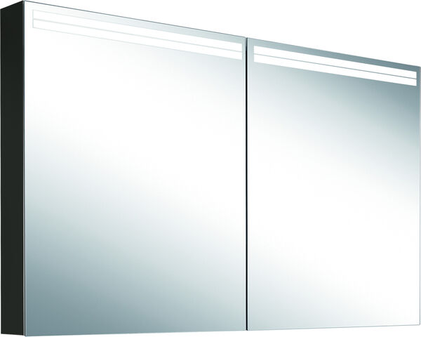 Spiegelschrank Schneider Aranga TW schwarz matt Verspiegelte Rückwand image number 0